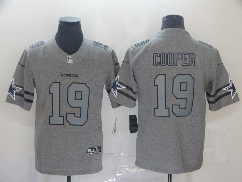 Men Dallas cowboys #19 Cooper Grey Retro Nike NFL Jerseys